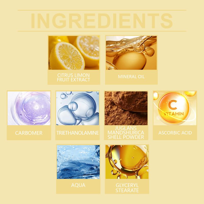 EELHOE Lemon Exfoliating Scrub, Cleansing Soft Firming Nourishing Moisturizing Body Moisturizing Scrub_voghion.com