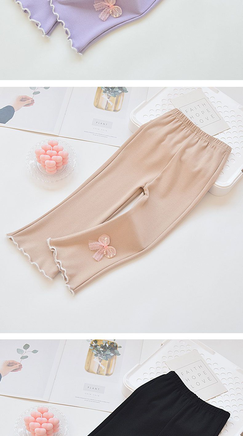 Junge Mädchen Kleidung Frühling Und Herbst Mädchen Bell-Bottom-Hose kinder Hosen Oberbekleidung Neue Stil Prinzessin Stil Student Casual hosen_voghion.com