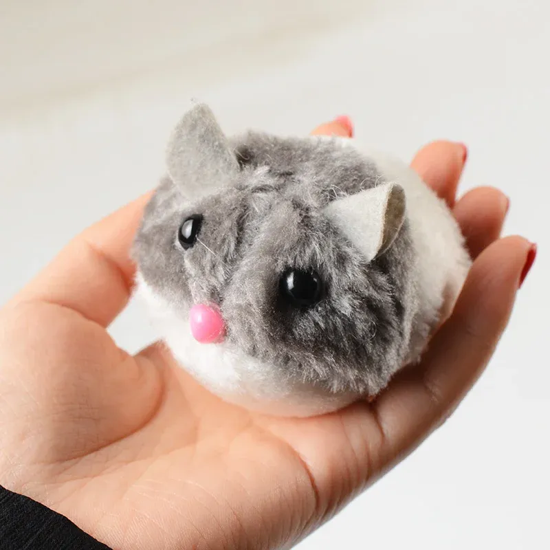 Funny Interactive Little Mouse Rat Kitten Cat Shaking Movement Plush Dog And Cat Toys, 1PC Fur Pet Supplies Gifts_voghion.com