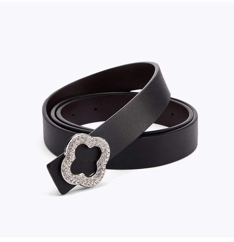 Nuevo cinturón de cuero para mujer, de cintura delgada, informal y versátil, para jeans, decoración para pantalones de traje, cinturón de versión coreana_voghion.com