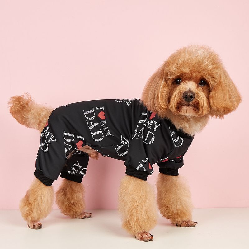 Haustier Kleidung Katze Druck Boxer Sweatshirt Hund Sommer Dünne Overall Welpen Top_voghion.com