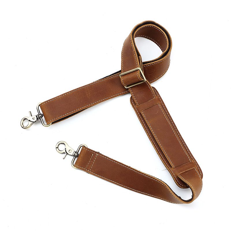 Tracolla di ricambio per borsa a tracolla singola da uomo in pelle di cavallo pazzo con tracolla regolabile in lunghezza_voghion.com