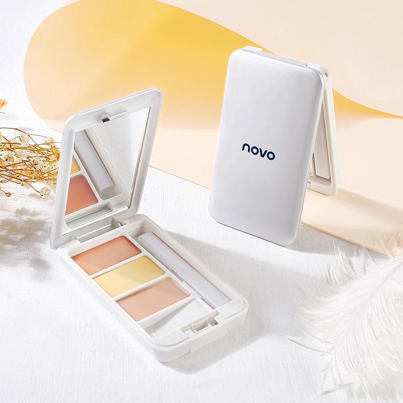 NOVO5350 Prozirni i besprijekorni tekući korektor u olovci u tri boje za prekrivanje mrlja na licu, maskiranje tragova od akni i pjegica_voghion.com