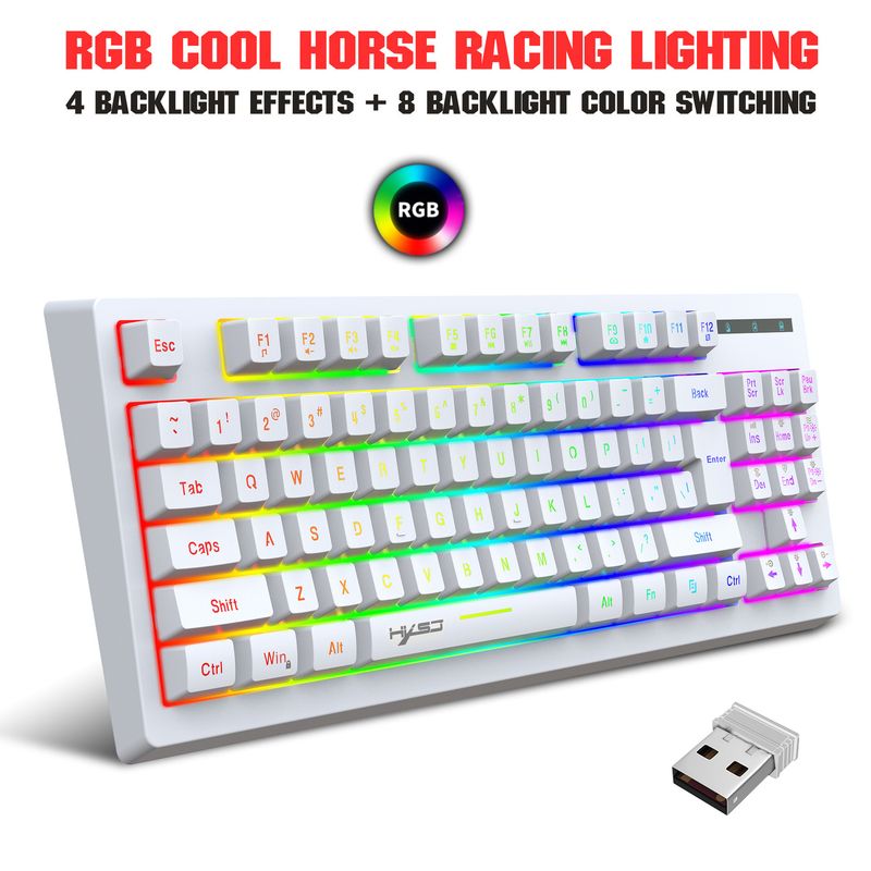 2.4G and Set RGB Film Keyboard Colorful Matte Wireless Mouse Suitable for Office Games_voghion.com
