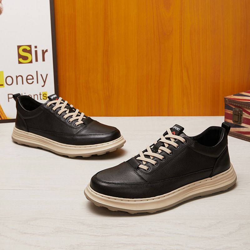 Voyage Verdickte, leichte Freizeitschuhe aus Leder für Herren – Herbst 2025 – Neue Schnürschuhe – Bequem und warm – Hersteller und Großhändler_voghion.com