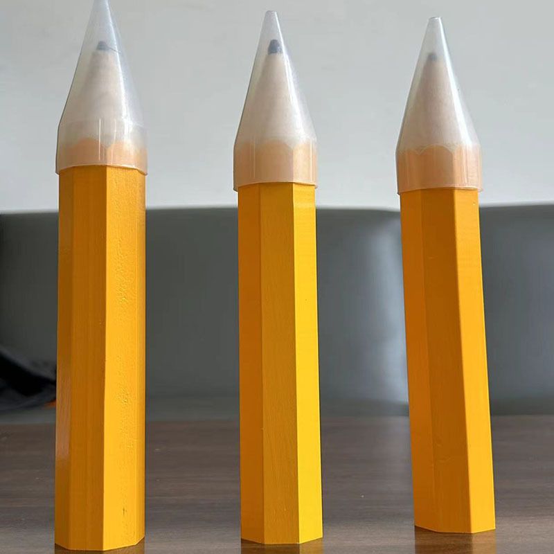 Lápiz gigante de madera QL - Dureza HB, regalo creativo y artesanía decorativa, madera de pino de primera calidad, herramienta de escritura divertida y única para niños y adultos._voghion.com