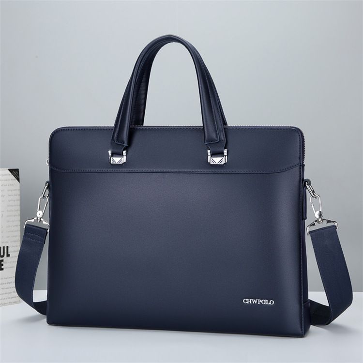 Super Power Paul Handbag Business Briefcase Casual Laptop Simple Cowhide Shoulder Crossbody Men's Bag_voghion.com