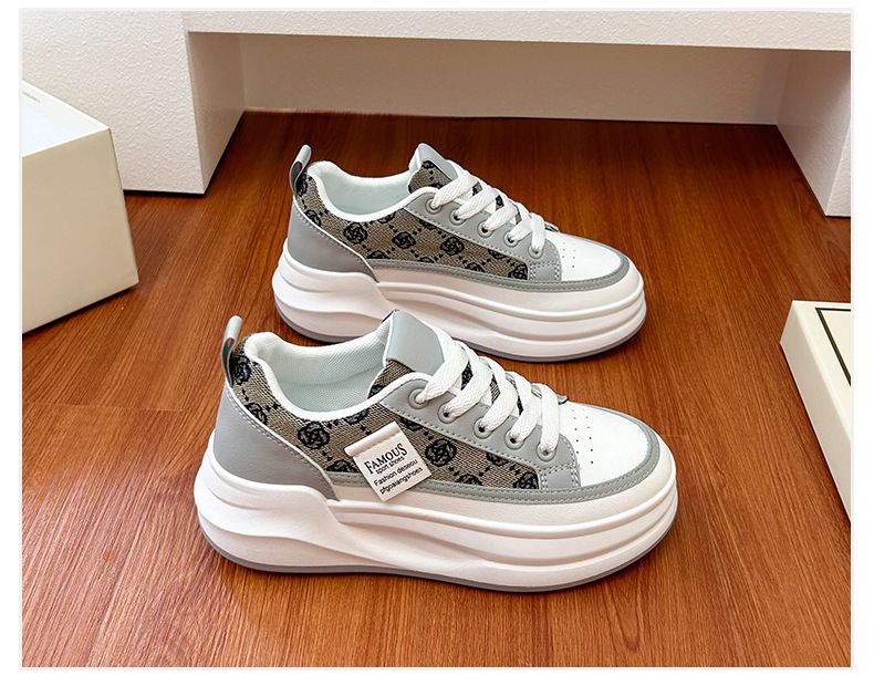 Ins koreansk version nye farsko til kvinder 2025 forår studerende løbesport tyk sål højdeøgende fritid_voghion.com