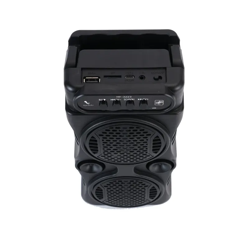 Outdoor Sound Column Subwoofer Wireless Home Karaoke System with MIC Portable Mini Caixa De Som Bluetooth Speaker Party_voghion.com