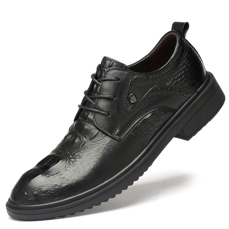 Elegante Herren-Lederschuhe für den Alltag, Herrenschuhe mit integrierter Höhenerhöhung_voghion.com