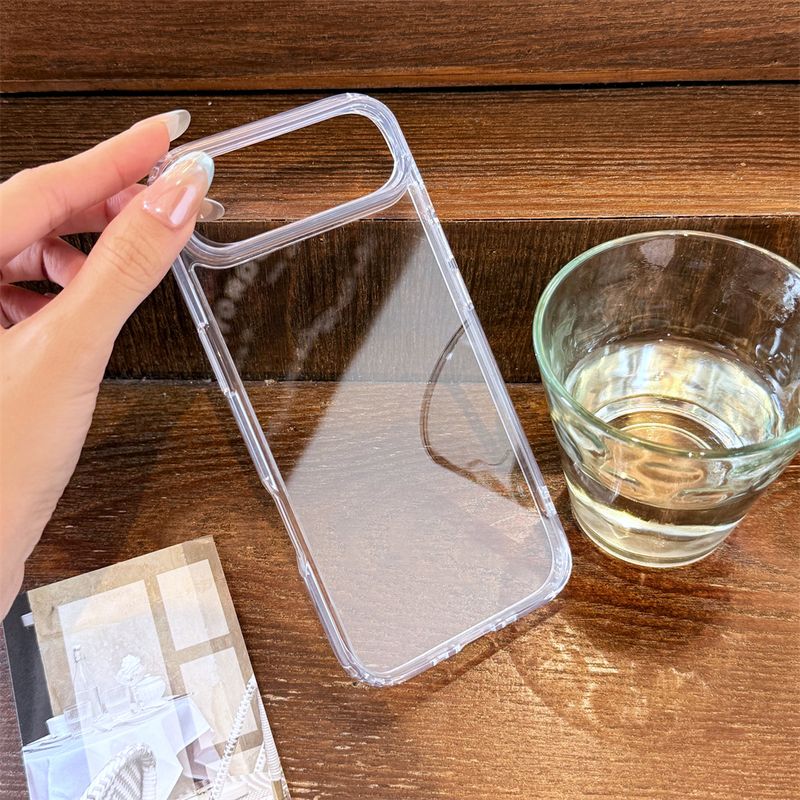Transparent Acrylic Phone Case For IPhone 17 Air 16 Plus 15 14 13 12 11 Pro Max 16e Mini X XS XR 7 8 TPU Clear Protective Cover_voghion.com