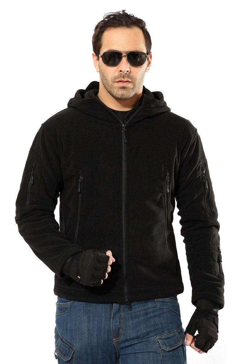 TAD Herren Fleecejacke, warm, groß, für den Außenbereich, russischer Fan, Militäradler_voghion.com