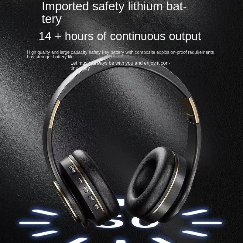 Bluetooth Headset Kabellos 9D Surround Sound Effekt Groussen Lautsprecher Héich Lautstäerkt All Handyen Universal Klappbar Droen_voghion.com