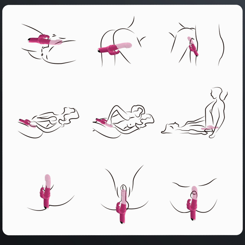 Dildo FLXUR Vibratore di coniglio più forte per donne Clitoride Massaggio punto G Silicone Carica USB Giocattoli adulti del sesso_voghion.com