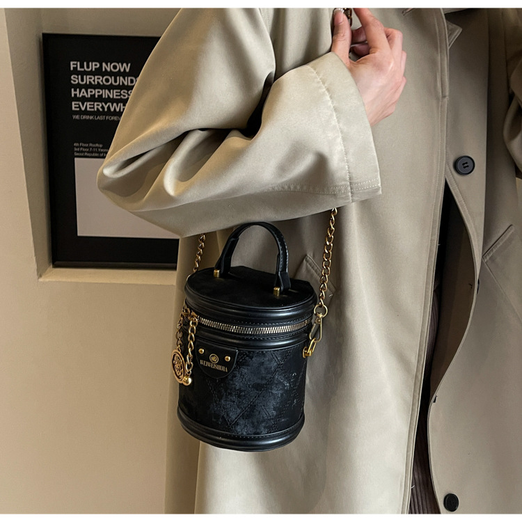 2024 m. Naujas Retro Bucket Krepšys, Universali grandinėlė, Madingas rankinis pečių krepšys, Didelės talpos madingas Crossbody Bag, madingas_voghion.com