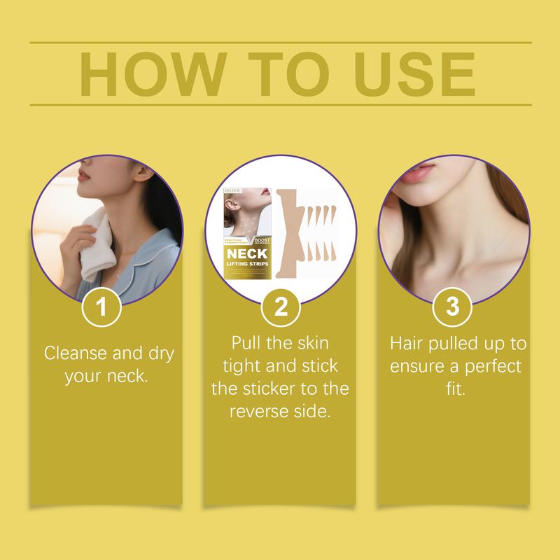 Adesivo para cuidados com o pescoço EELHOE, contorno do pescoço hidratante e mimoso, adesivo para cuidados diários com a pele do pescoço, confortável e ajustado_voghion.com