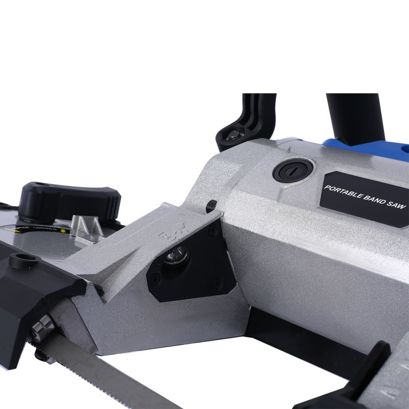 High-Performance Portable Band Saw With Removable Steel Base, 45°-90° Cutting, 10A 1100W Motor, 5-inch Depth Cut,_voghion.com