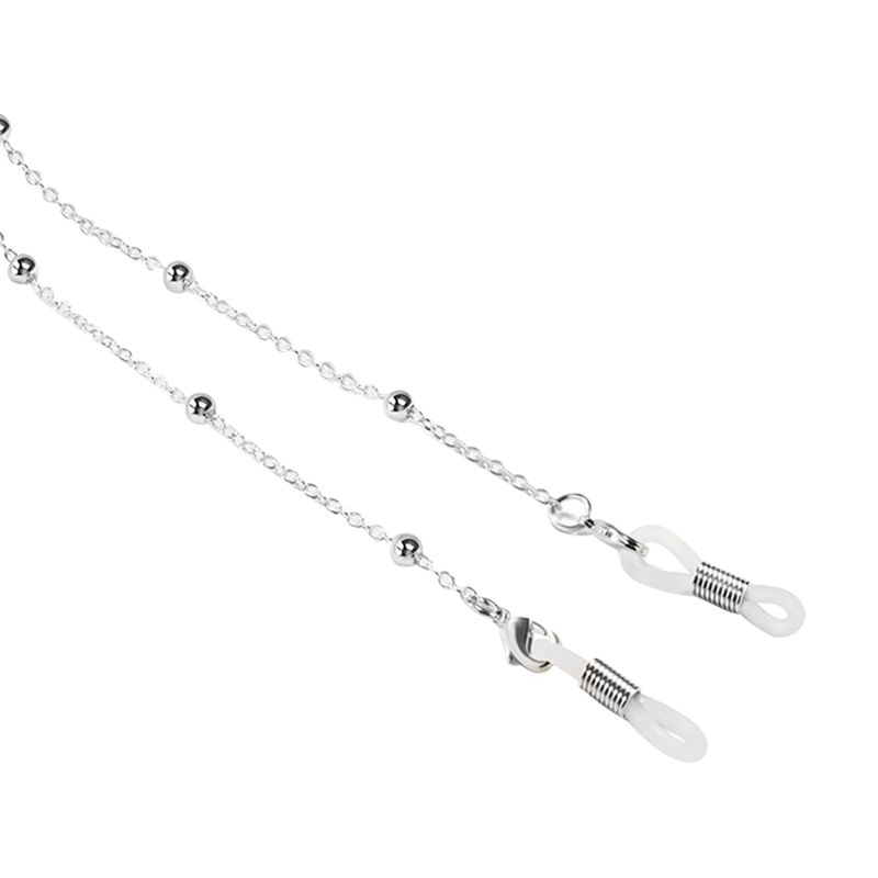 Chic Anti-slip Metal Beaded Reading Glasses Sunglasses Neck Cord Rope Chain_voghion.com