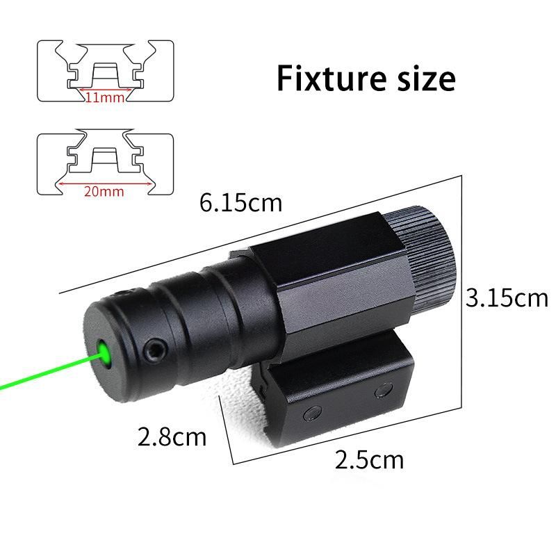 1 pièces pointeur Laser rouge vue réglable 11/22mm Picatinny Rail pistolet fusil vue pistolet_voghion.com