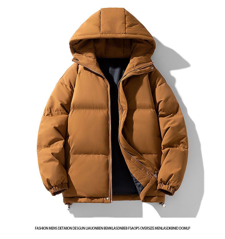 Herren-Kapuzenjacke, wattiert, Winter, verdickt, warm, wattiert, neue große Brotkleidung für Herren_voghion.com