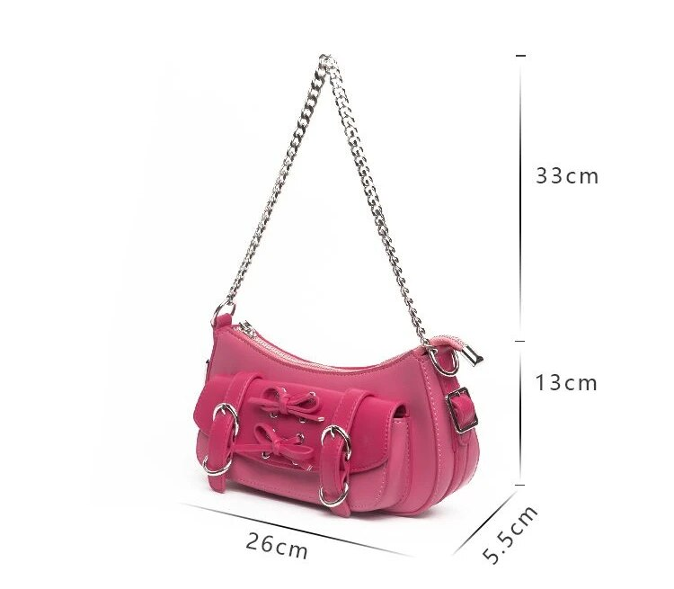 Borsa a tracolla singola di nicchia QUICKWER, bastone sotto le ascelle da donna, nuova borsa da moto di fascia alta per l'estate 2023 da donna_voghion.com