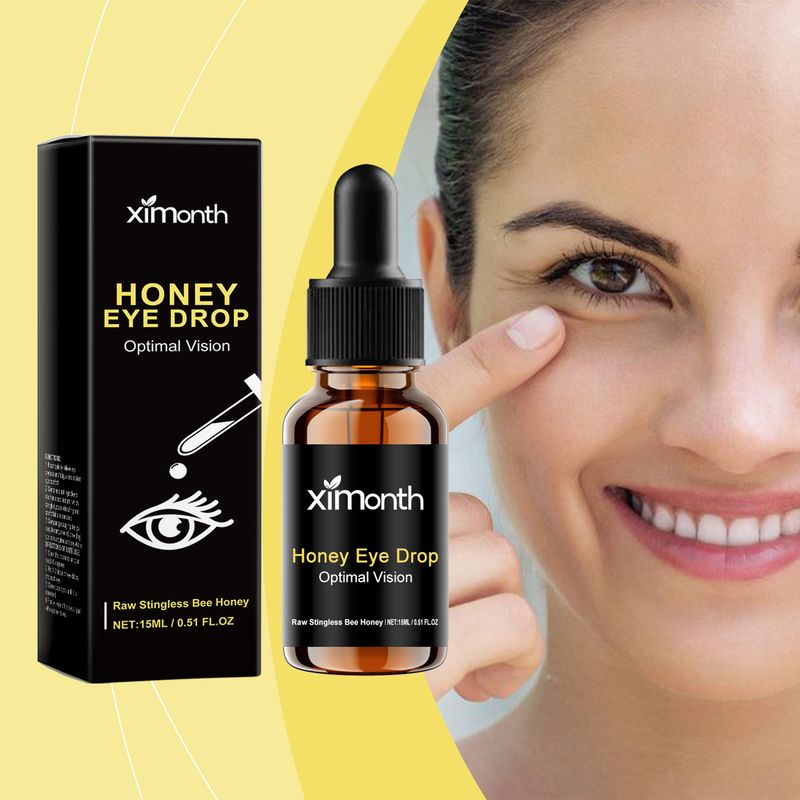 Ximonth Honey Extract Eye Drops, Refreshing, Moisturizing And Moisturizing Eye Care Solution_voghion.com