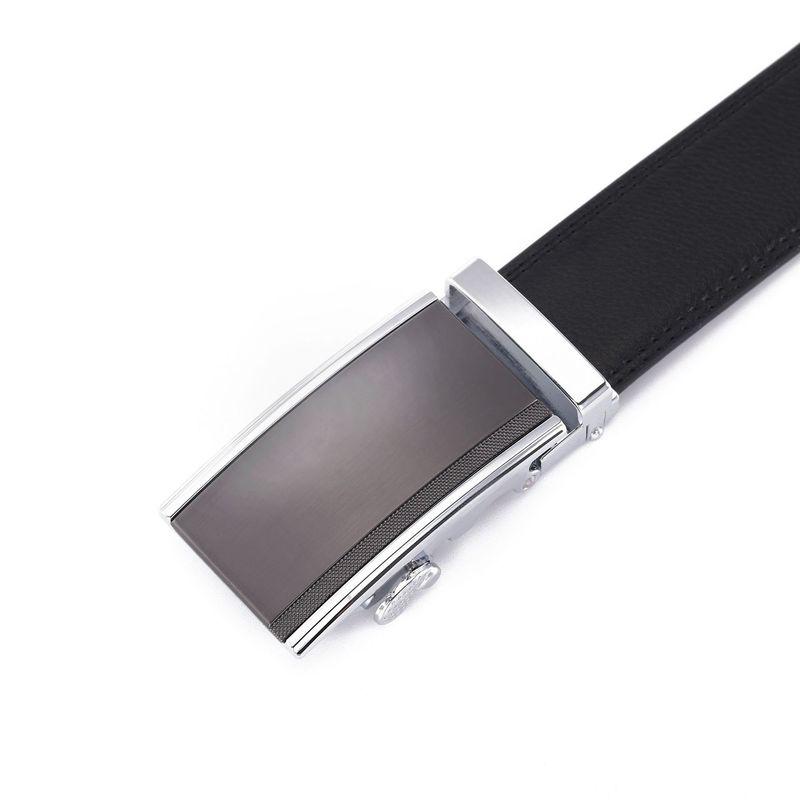 Men's Premium Cowhide Leather Belt With Automatic Buckle - Business & Casual (Waterproof & Durable)_voghion.com