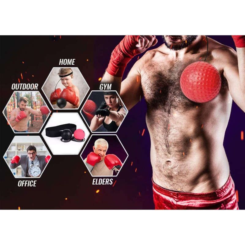 Hoofdgemonteerde boksreflex kindergevechtsdecompressie Magic Speed Ball, training voor volwassenen, fitness en_voghion.com