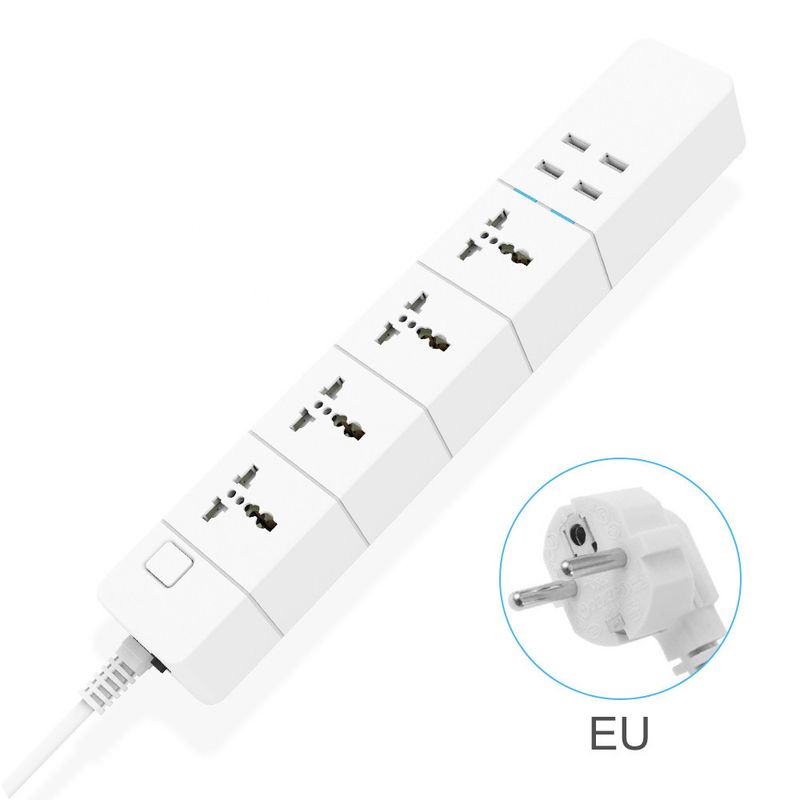 WiFi Universal Tuya Smart Power Strip Remote Timer Control Socket US EU UK Standard_voghion.com