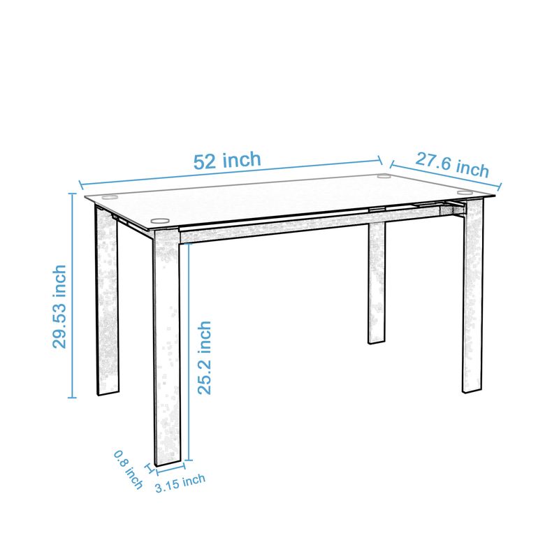 dining table; safety and easy to clean; Multi-function Table For Dining and Living Room_voghion.com