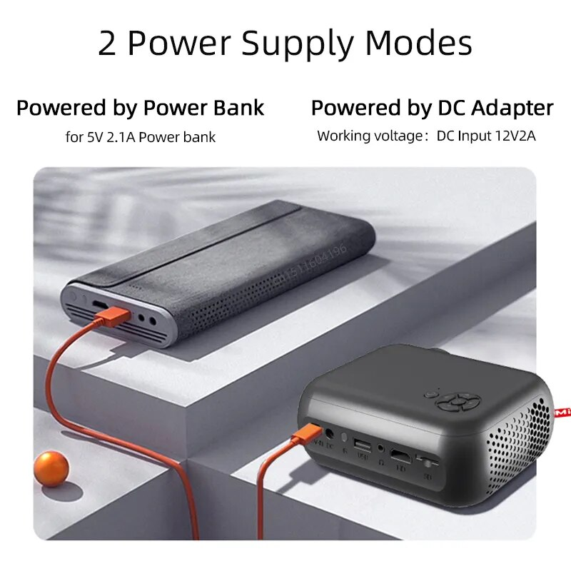 A10 nešiojamasis mini teatras 3D LED kino išmanusis televizorius namų garso palaikymas Full HD 1080p vaizdo pluošto projektorius_voghion.com
