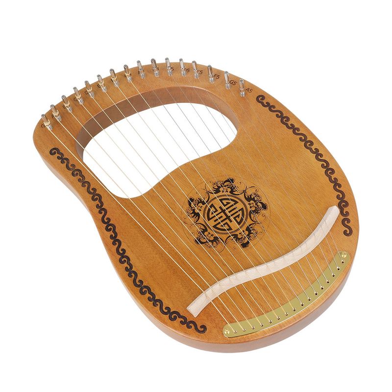 16-Tone Lyre Portable For Beginners Easy To Learn Harp Musical Instrument_voghion.com