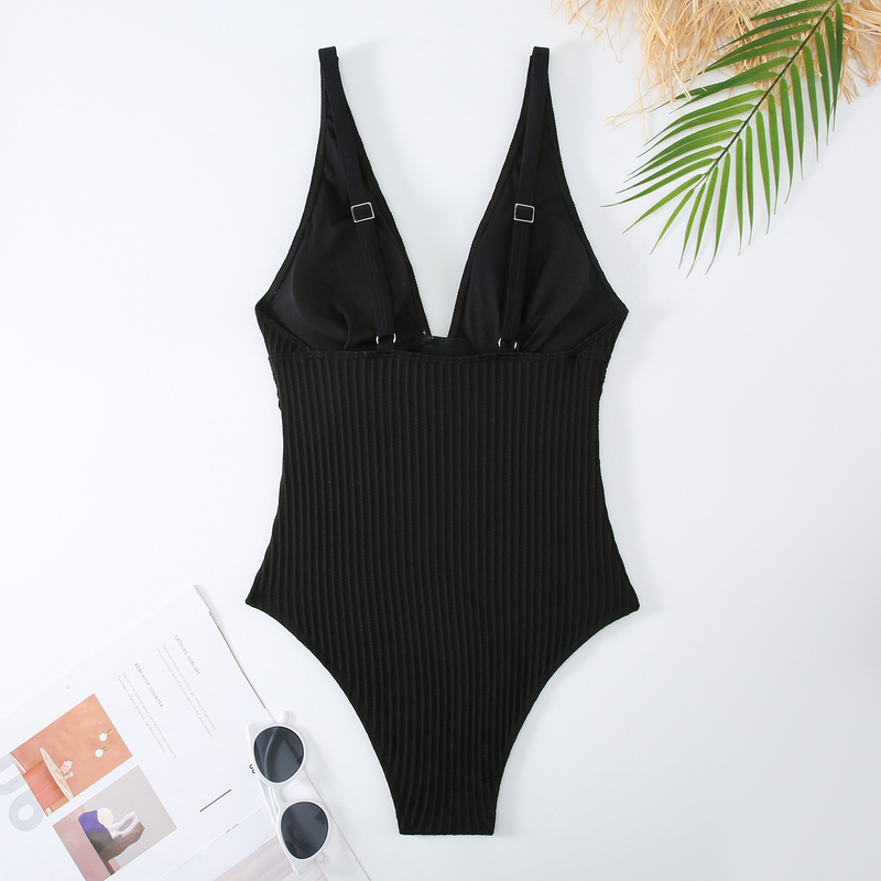 Maillot de bain une pièce sexy et amincissant pour femme, couleur unie, nouveauté 2025_voghion.com