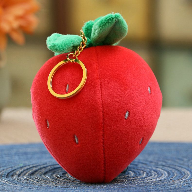 Obst und Gemüse Plüschanhänger Kreative Actionfigur Spielzeuganhänger Süße Puppe Geschenk Schlüsselanhänger_voghion.com