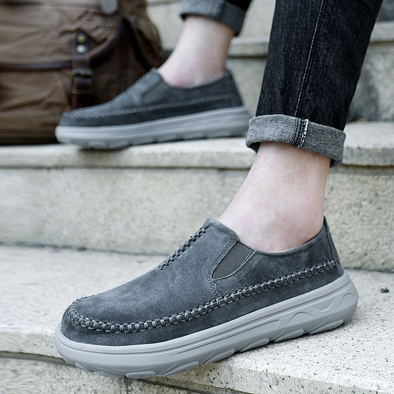 Geeignet für alle Jahreszeiten Frühling 2024 Neue Slip-On-Loafer aus echtem Leder für Herren_voghion.com