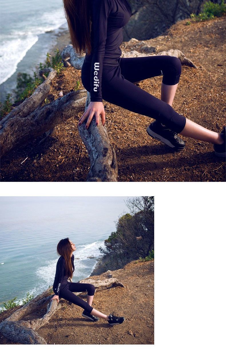 Traje de mergulho feminino coreano, duas peças, manga comprida, proteção solar, secagem rápida, proteção contra erupções cutâneas, casal, mergulho com snorkel, surfe_voghion.com
