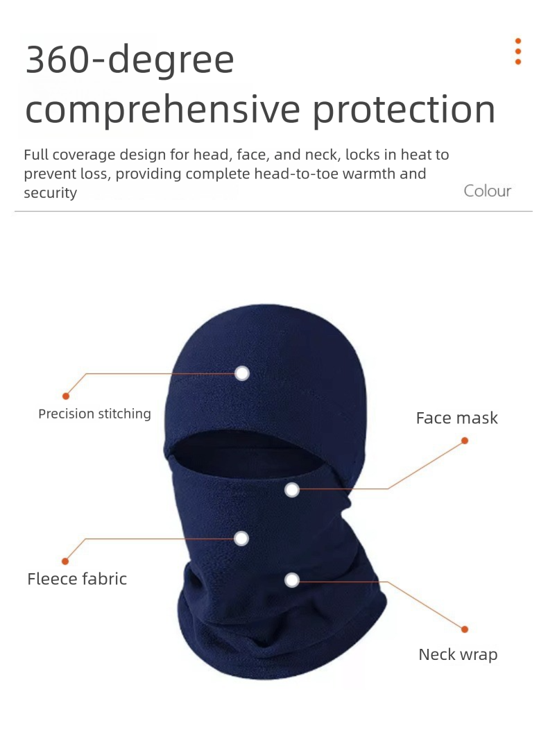 Winter Skimasker Warmer Geïntegreerde Muts Elektrische Fiets Nekbescherming Winddicht Koudebestendig Warme Hoofddeksel_voghion.com