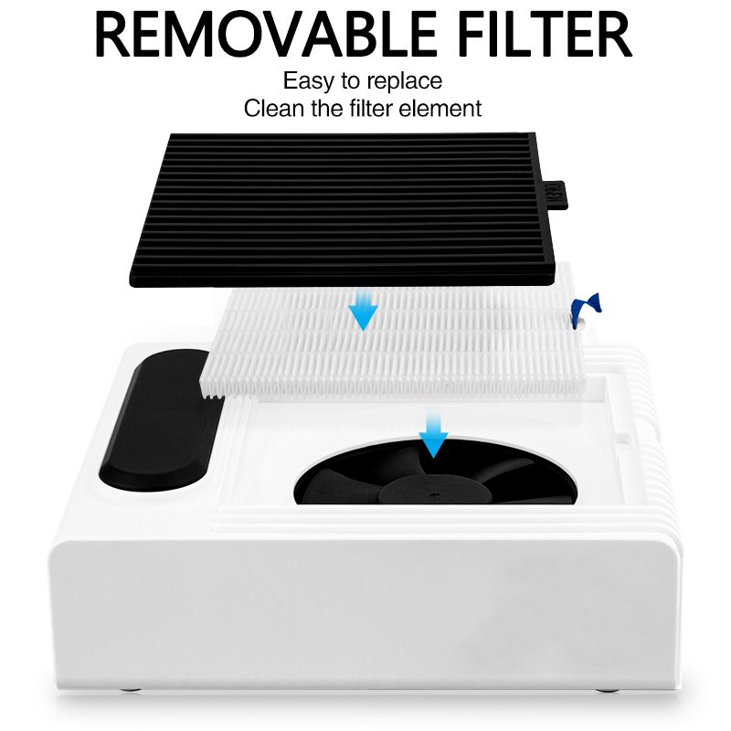 Aspiradora de uñas de 180 W para manicura y pedicura con filtro extraíble, potente colector de polvo para uñas, máquina de manicura ajustable_voghion.com