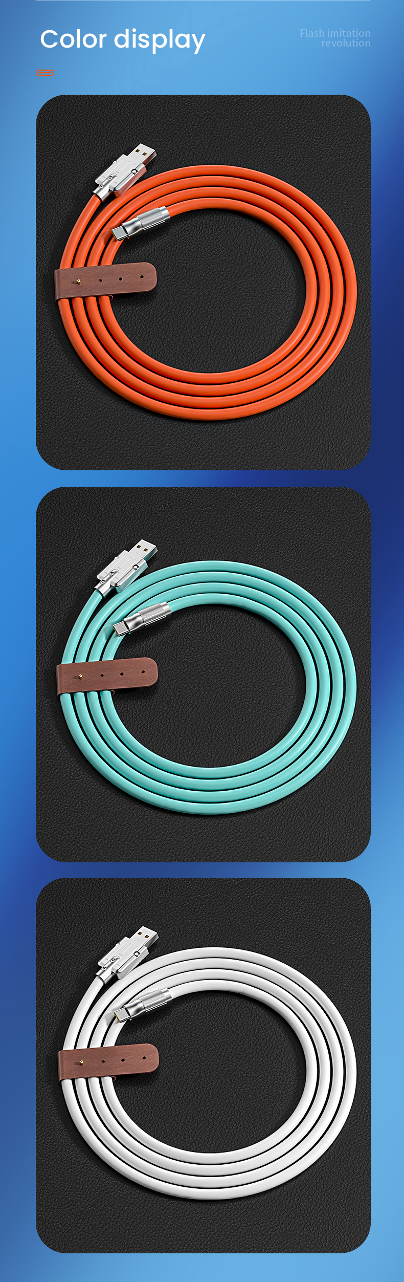 6A 120W USB Type C Cable Super Fast Charging for Huawei Honor Liquid Silicone Data Cord for Xiaomi 12 POCO F4       _voghion.com
