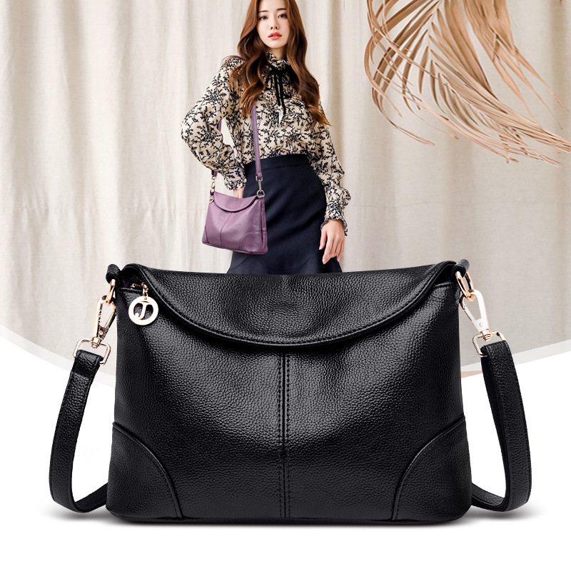 2024 New Fashion Crossbody Shoulder Women's Bag Casual Versatile Elegance Soft Leather Simple Small Square Bag_voghion.com