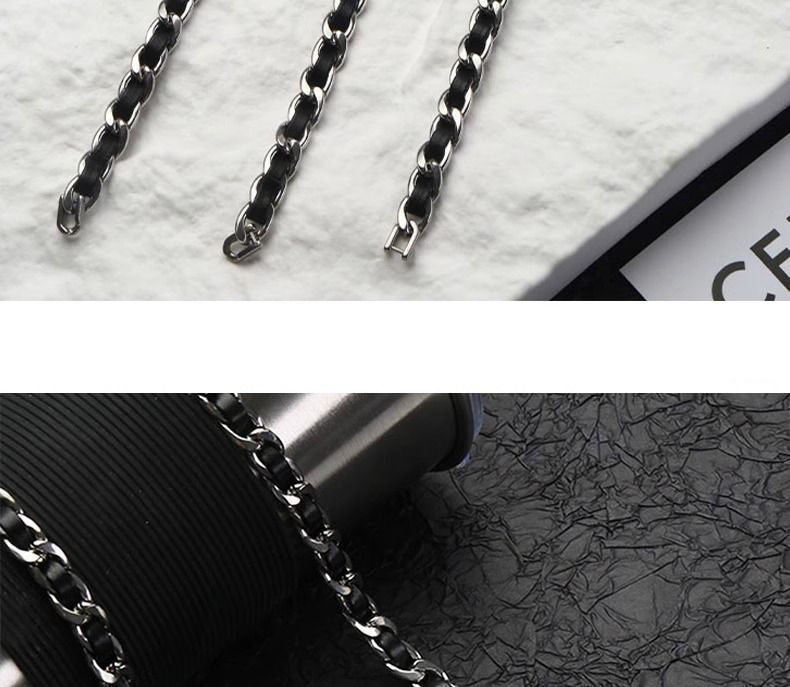 Bracelet For Men Titanium Steel Design Niche Domineering High-end Feel Hip-hop Trendy Men's Cuban Wrist Jewelry_voghion.com