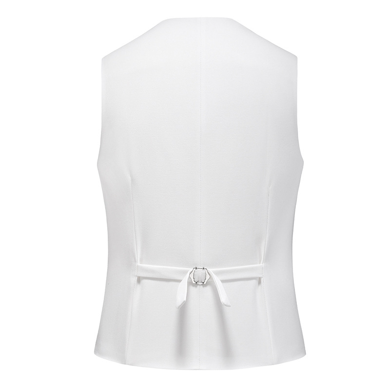 men's suit suit double-breasted solid color large size suit three-piece suit slim groom wedding dress_voghion.com