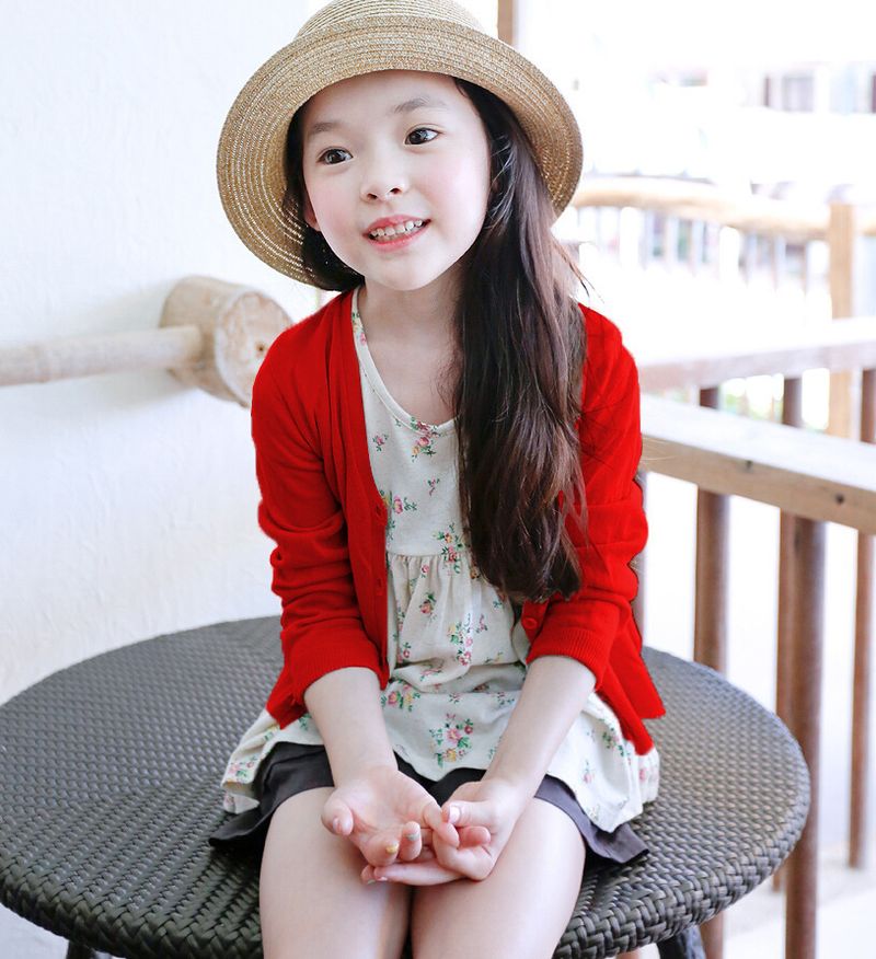 Rayon Medium And Large Children's Air Conditioning Shirt Summer Coat Top_voghion.com