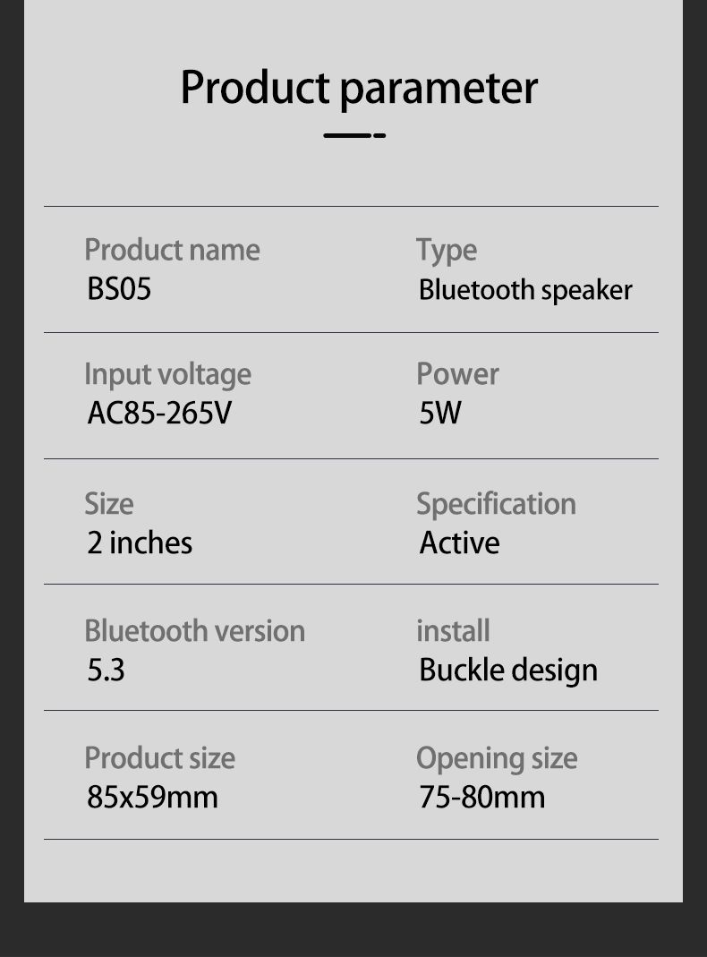 2 Inch Mini Home Audio Audience Bluetooth Ceig Speaker Stereo Sound Indoor Music Speakers Built In Digital Class D_voghion.com