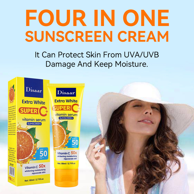 DisaarC+Vitamin Moisturizing and Lightening High Power Isolation Solskyddsmedel_voghion.com