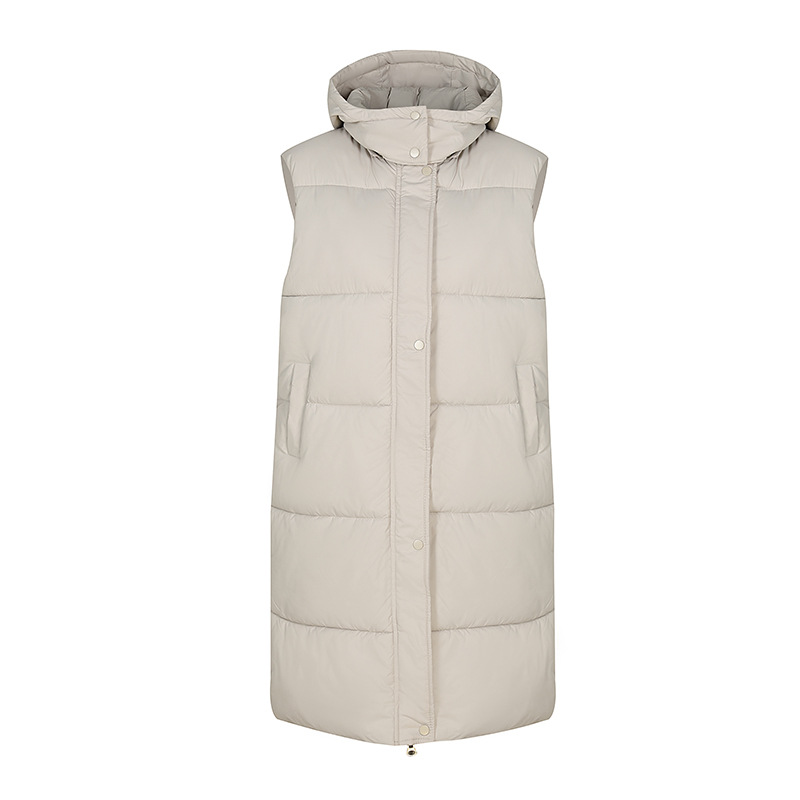 Gilet lungo da donna autunno e inverno nuovo Gilet imbottito caldo da donna Cappotto sottile_voghion.com