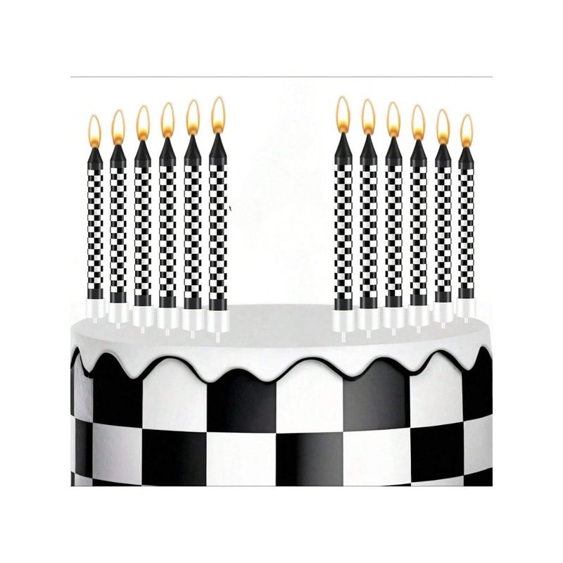 6/12/48 pezzi/1 custodia candele di compleanno candele a spirale per torte candele lunghe e sottili per feste nuziali e decorazioni per torte_voghion.com