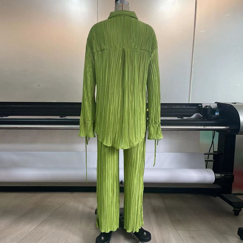 Tailleur pantalone casual da donna tinta unita_voghion.com