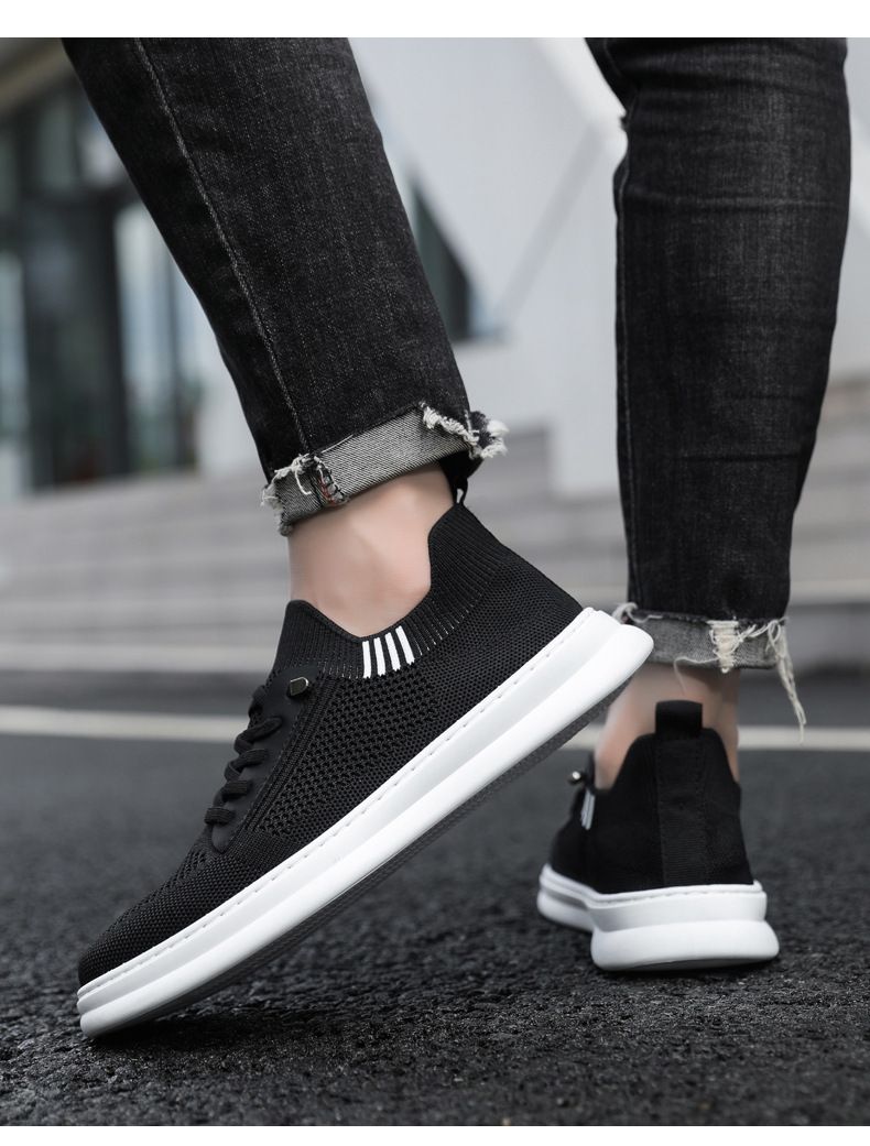 Men's Slip-On Sneakers - Breathable Knit Mesh Casual Shoes For Walking & Daily Wear (Lightweight Comfortable & Easy On/Off Design)_voghion.com