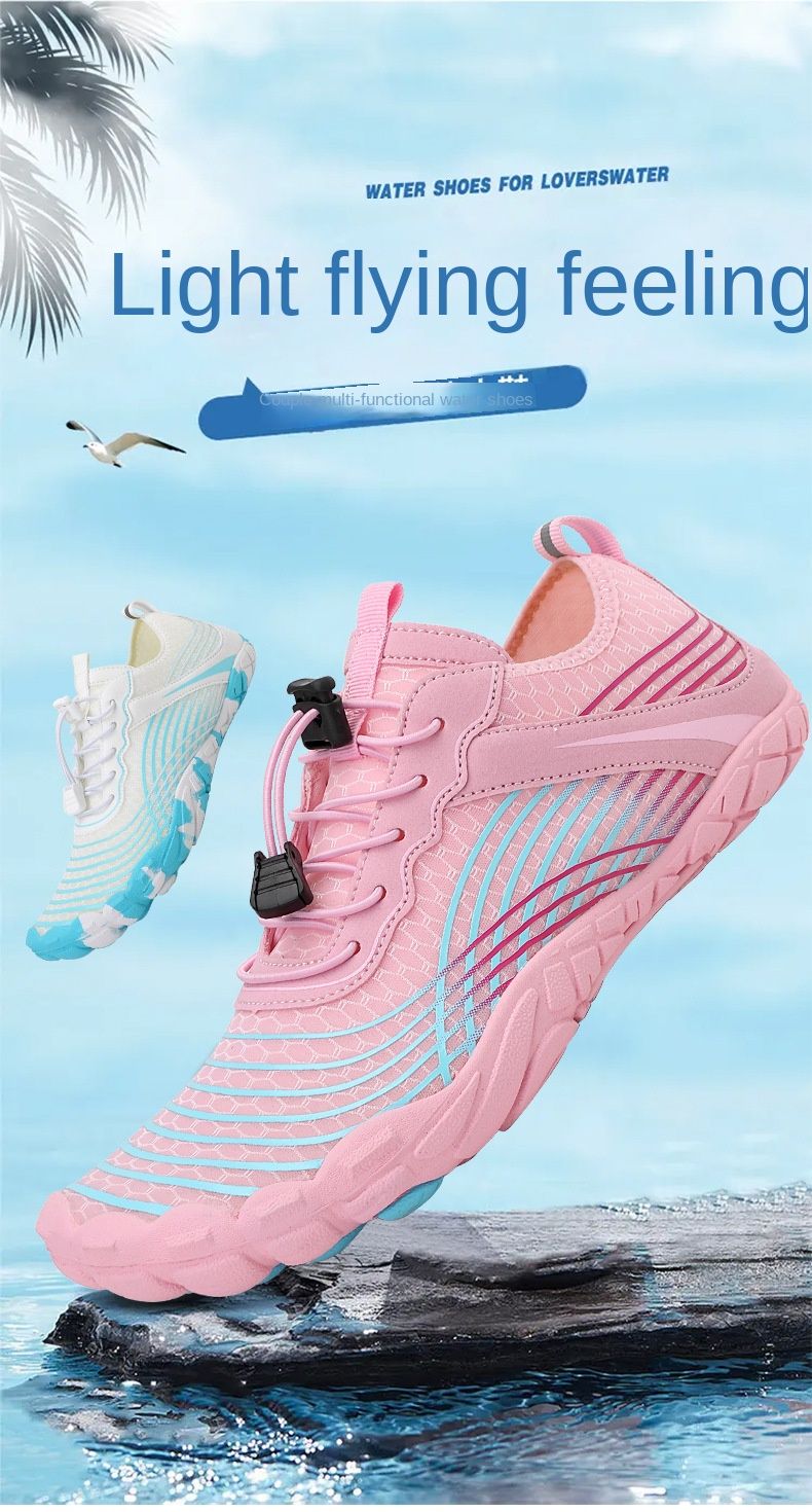 Nuove scarpe da nuoto Scarpe da spiaggia per esterni Scarpe da acqua per coppie Scarpe ad asciugatura rapida a piedi nudi Scarpe da acqua per lo snorkeling Scarpe da trampolino_voghion.com